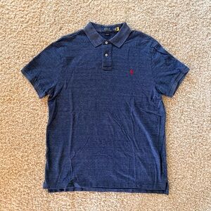 Polo by Ralph Lauren Men's Navy Polo Shirt, slim fit. XL